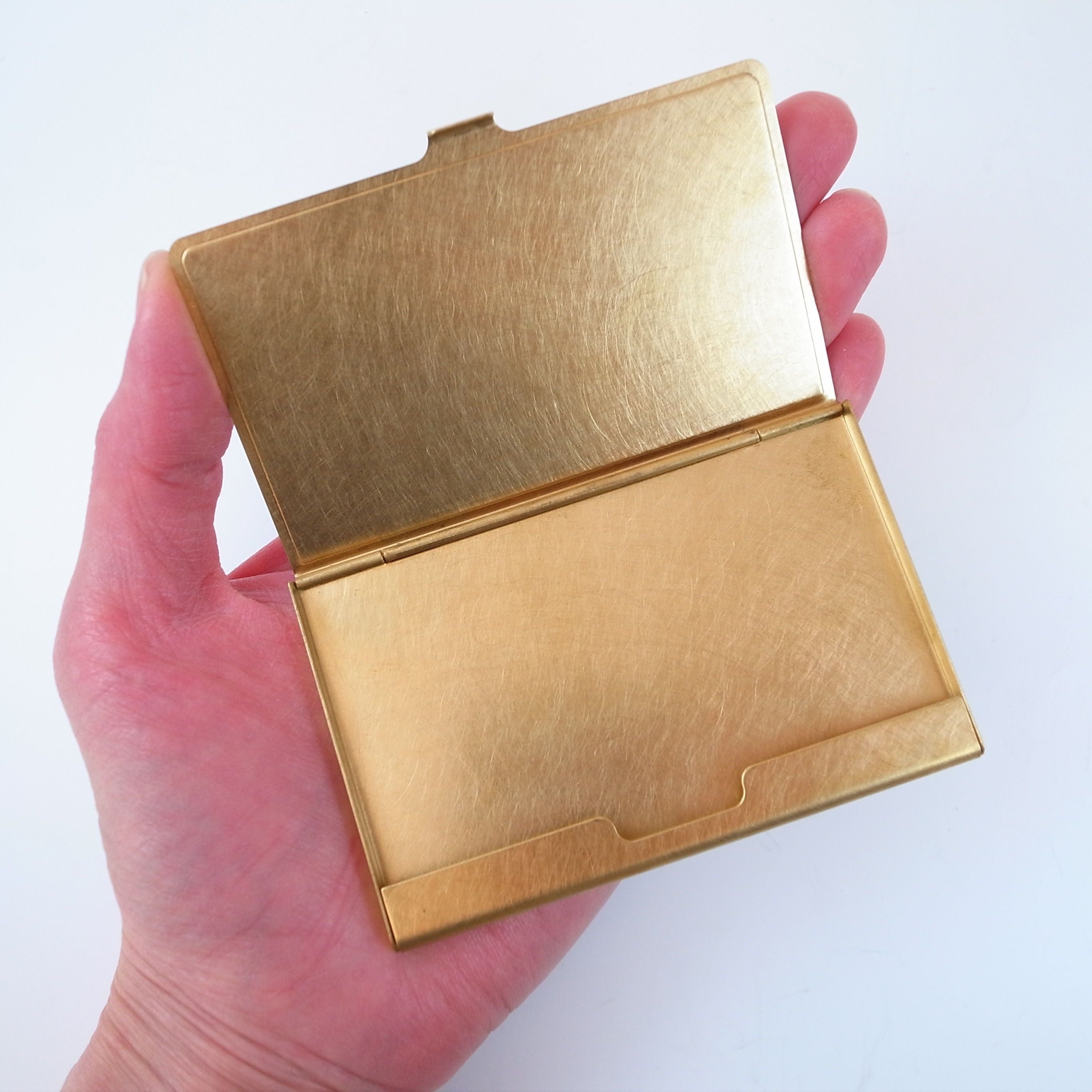 Picus 日本黃銅精品 特殊銅色名片盒 Momentum Factory Orii Business Card Case